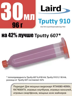 Laird tputty 910 30мл EFD катридж Жидкая термопрокладка laird technologies 242106040 купить за 13 618 ₽ в интернет-магазине Wildberries