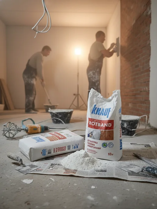 Knauf Штукатурка ротбанд 5кг, 10 кг, фото 4