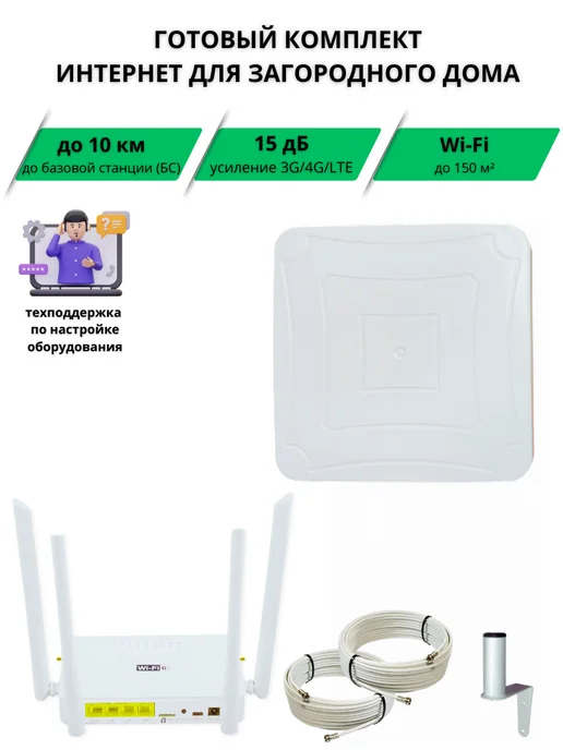 SmartHOME 4G Wi-Fi комплект для дачи и загородного дома, 4 г
