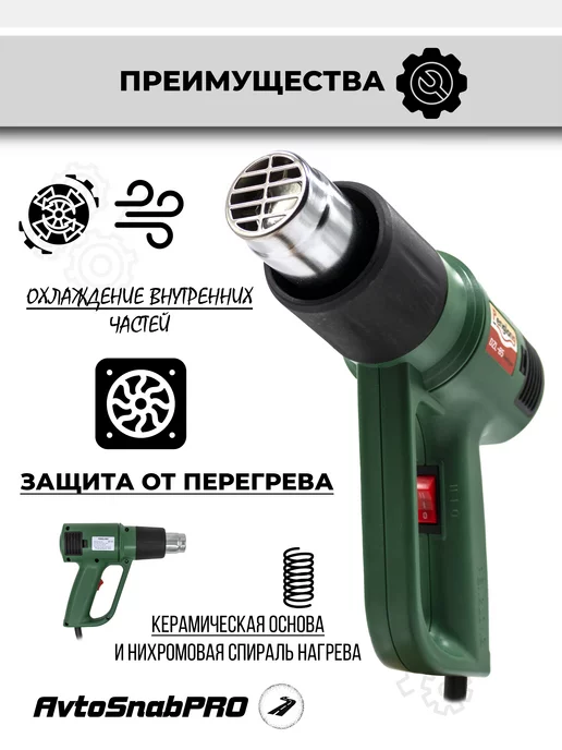 New Epoch Фен строительный-технический 1800Вт, 1800 Вт, фото 6