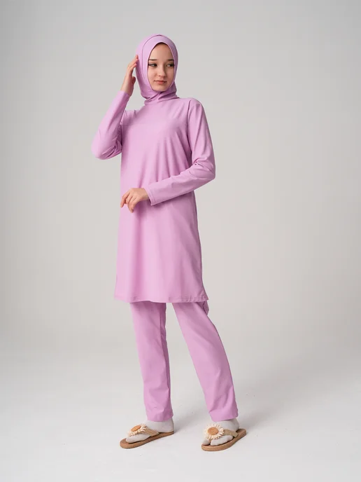 Hadidja collection костюм буркини, фиолетовый