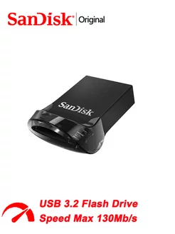 3.2 Mini USB-флеш-накопитель Ultra Fit 64 ГБ (SDCZ430-064G) SanDisk 242166177 купить за 892 ₽ в интернет-магазине Wildberries