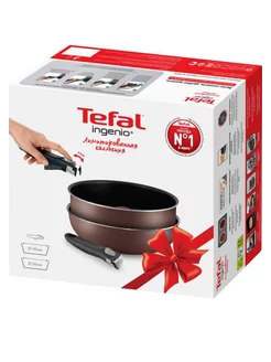 Набор посуды TEFAL Ingenio 3 предмета 04217830 tefal 242219077 купить за 3 929 ₽ в интернет-магазине Wildberries