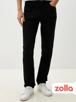 Мужские брюки Slim из хлопка Zolla 242221557 купить за 1 418 ₽ в интернет-магазине Wildberries