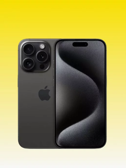 Apple Телефон iphone 15 pro 256GB черный титан