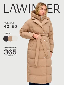 Пуховик зимний длинный с капюшоном куртка LaWinter 242250331 купить за 11 103 ₽ в интернет-магазине Wildberries