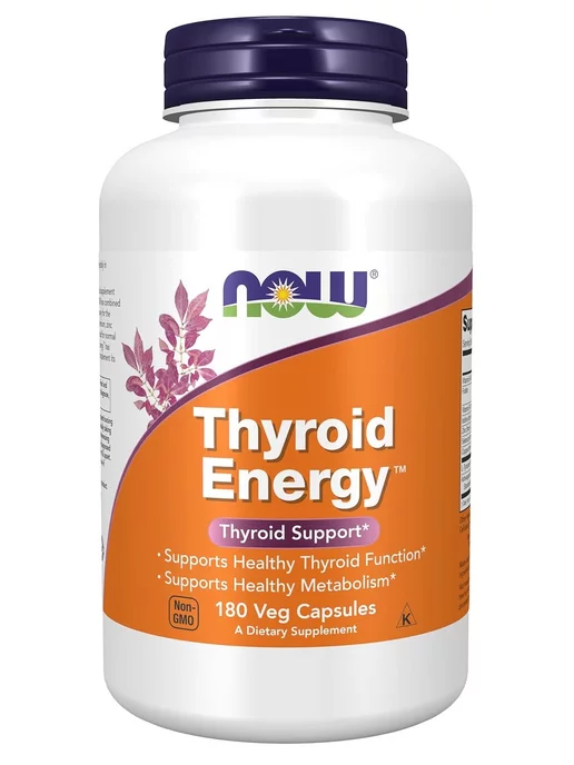 NOW Thyroid Energy, Тироид Энерджи - 180 капсул