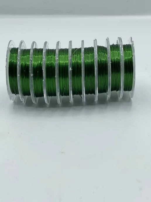 Креативное место HandMade Проволока для рукоделия и бисероплетения, зеленый, фото 2