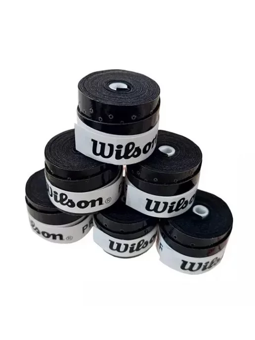 Wilson Намотка липкая overgrip PRO Perforated FEEL. 3шт. Чёрная, 3 шт, фото 2