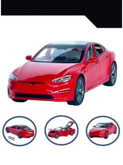 Машинка металлическая Тесла Model S коллекционная 1 24