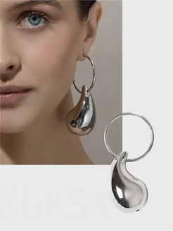 Моносерьга с подвеской большая капля KUKSA Jewelry 242331478 купить за 1 909 ₽ в интернет-магазине Wildberries