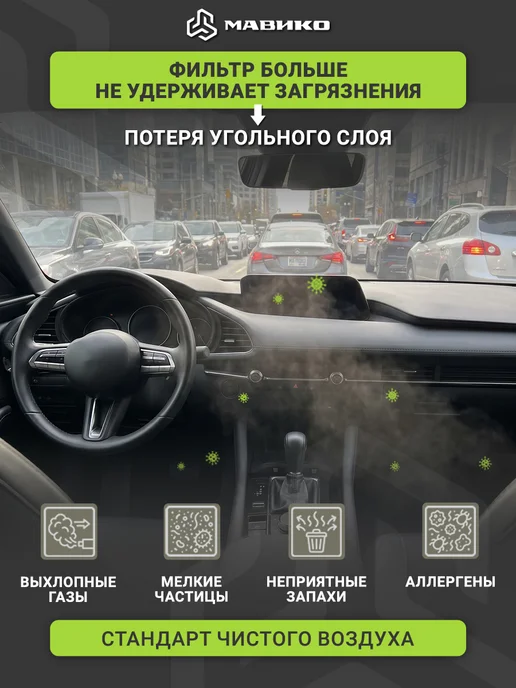 МАВИКО Фильтр салонный угольный форд фокус 3, C-Max, Kuga, вариант, фото 4