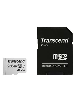 Карта памяти microSDXC 256GB TS256GUSD300S-A + Adapter