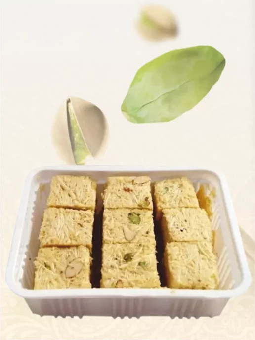 Bestofindia Соан Папди "Кокос" индийские сладости (халва), 250г 2 шт, 1 кг, фото 3