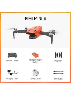 Квадрокоптер FIMI Mini 3 Orange 4K ночное видео до 9 км Fimi 242427654 купить за 36 419 ₽ в интернет-магазине Wildberries