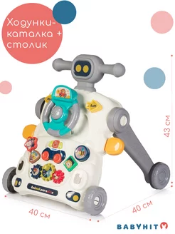 Ходунки - каталка Multi Toy со столиком и бизибордом