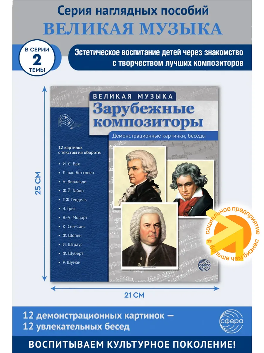 Наглядное пособие Зарубежные композиторы