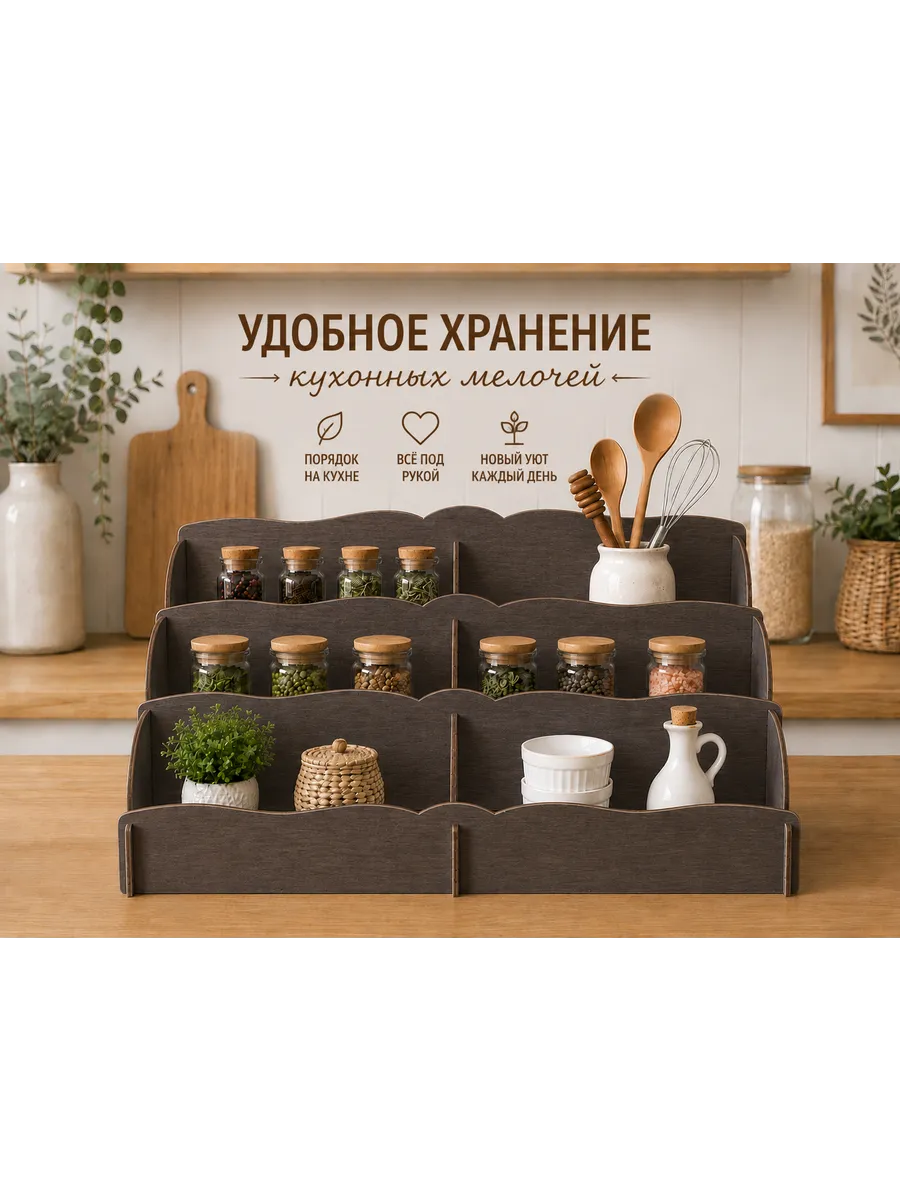 Полочка под специи, универсальная