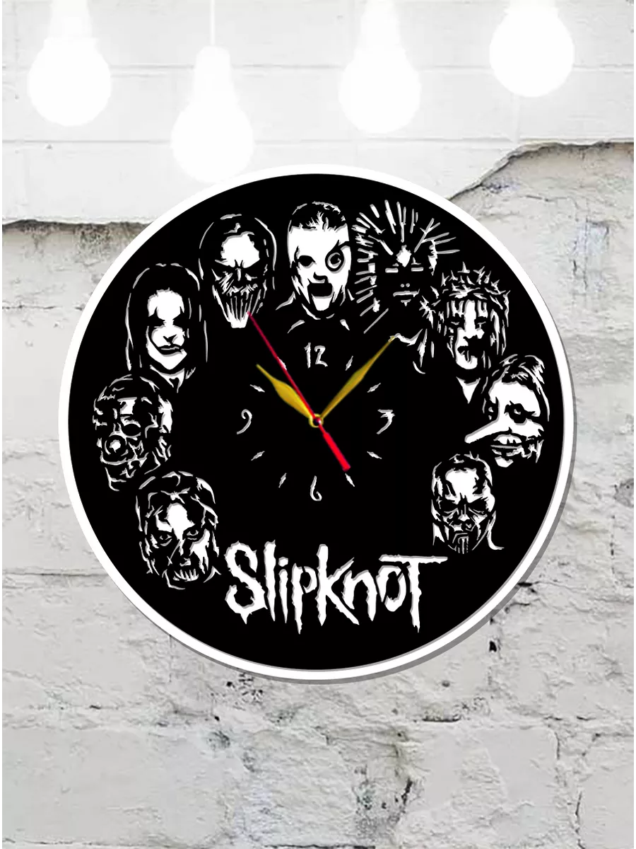 Настенные часы Slipknot, метал-группа Слипкнот — фото 4