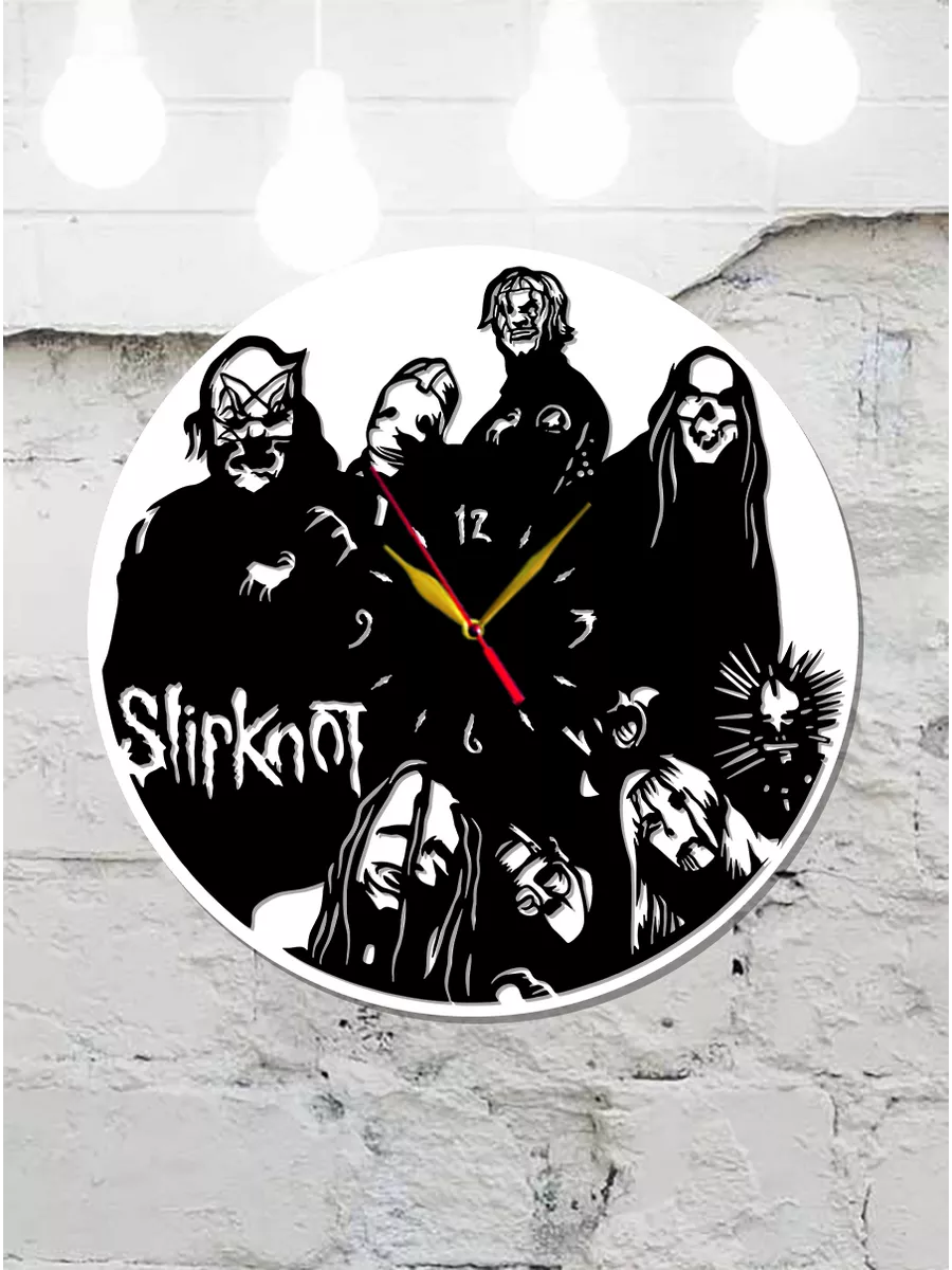 Настенные часы Slipknot, метал-группа Слипкнот — фото 4