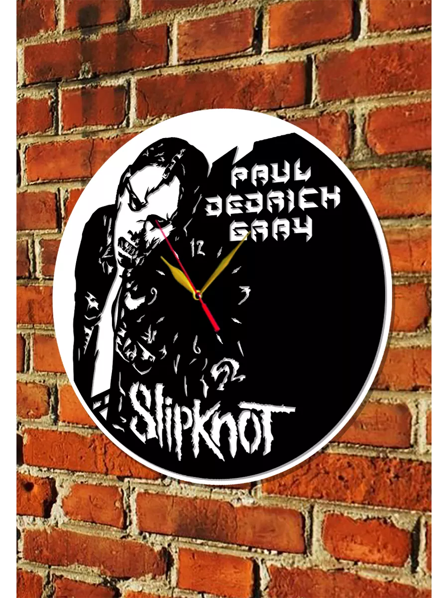 Настенные часы Slipknot, бас-гитарист Paul Dedrick Gray — фото 2