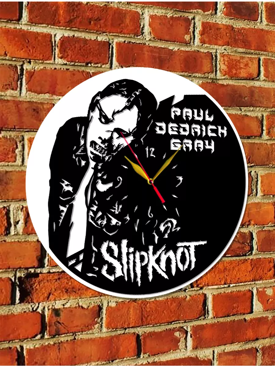 Настенные часы Slipknot, бас-гитарист Paul Dedrick Gray — фото 3