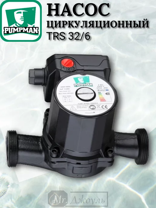 PUMPMAN Насос циркуляционный TRS32 6 с кабелем, 6, фото 4
