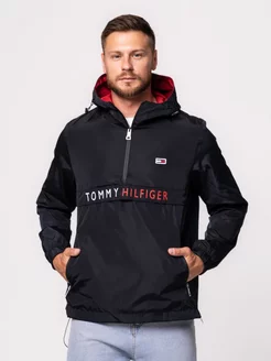 Ветровка с капюшоном Tommy Hilfiger 242576729 купить за 10 804 ₽ в интернет-магазине Wildberries