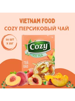 Растворимый чай COZY со вкусом персика 16 стиков x 15г iMax Bubble Tea 242650646 купить за 382 ₽ в интернет-магазине Wildberries