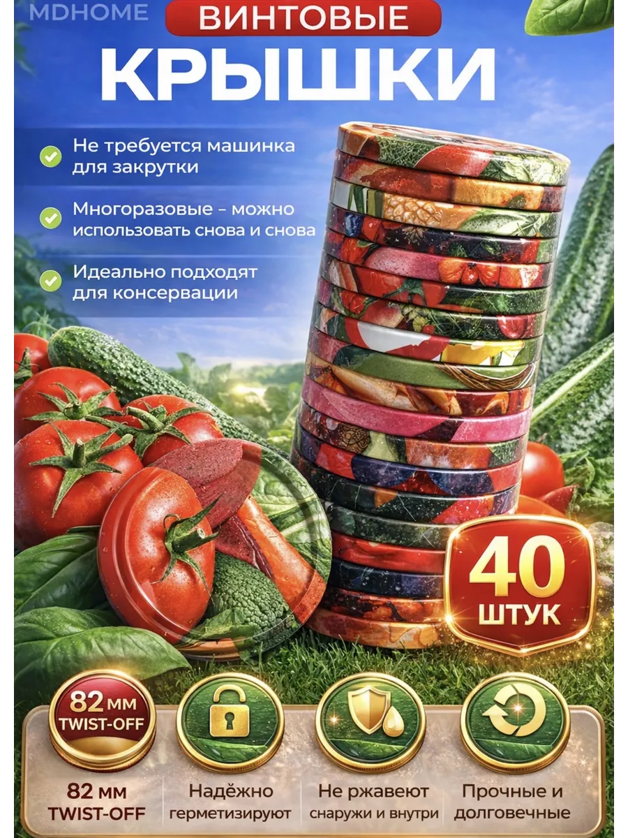 Крышки винтовые для консервирования закаточные