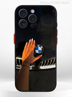 Чехол на iPHONE 15 PRO MAX с принтом машина BMW