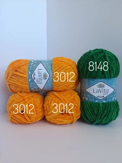 Плюшевая пряжа LaVita yarn VELUR 4 моточка Card_photobr 242815896 купить за 908 ₽ в интернет-магазине Wildberries