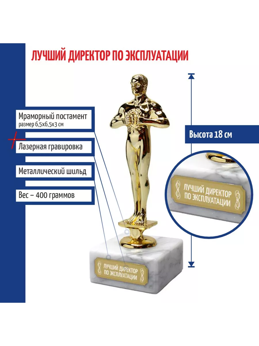 Статуэтка Фигура "Лучший директор по эксплуатации" (18 см)