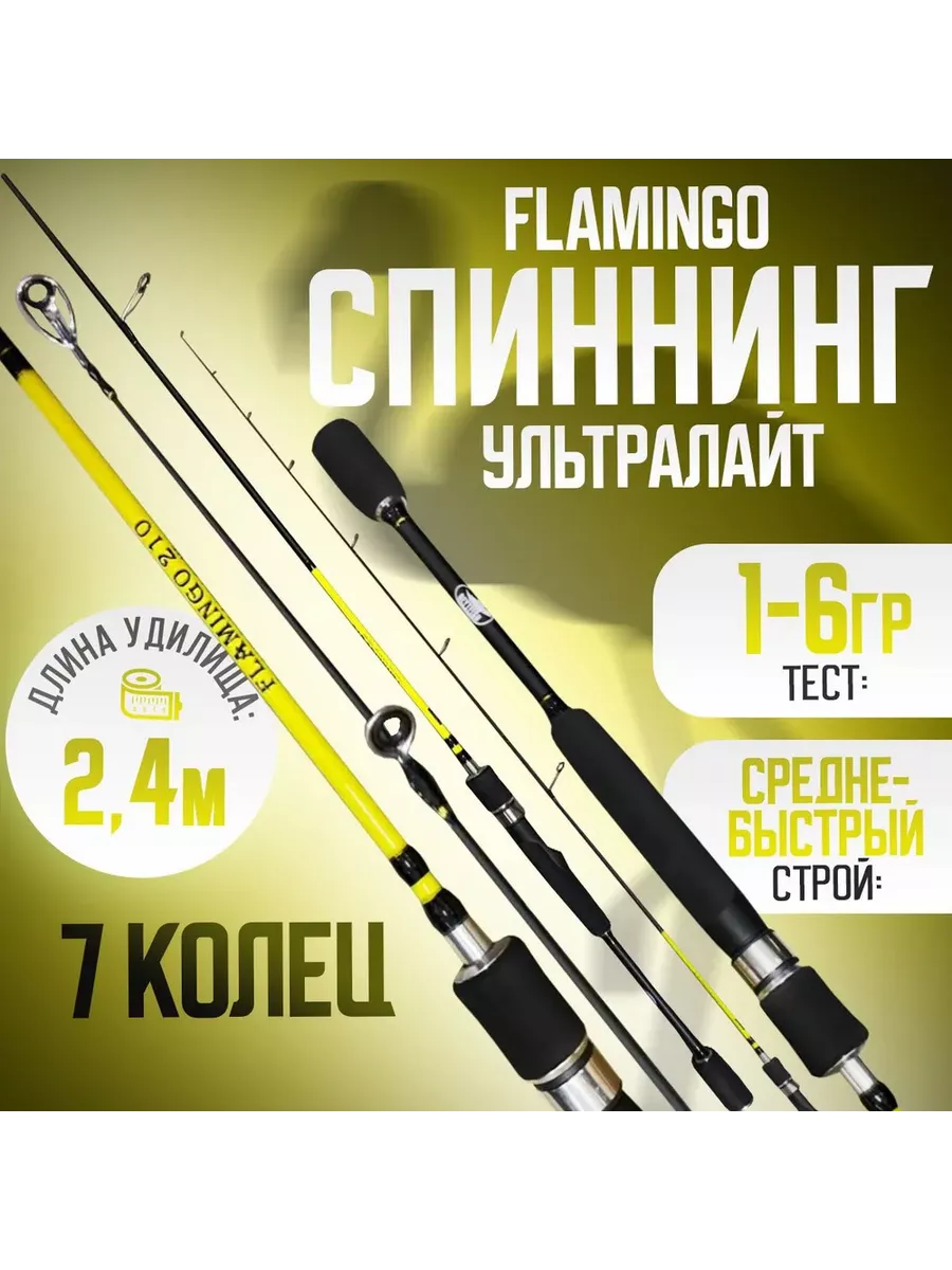 Спиннинг FLAMINGO Ray Fish 240см с кастинговой рукоятью Береговая Линия 242838238 купить за 2 646 ₽ в интернет-магазине Wildberries