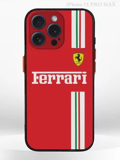 Чехол на iPHONE 15 PRO MAX с принтом машина Ferrari