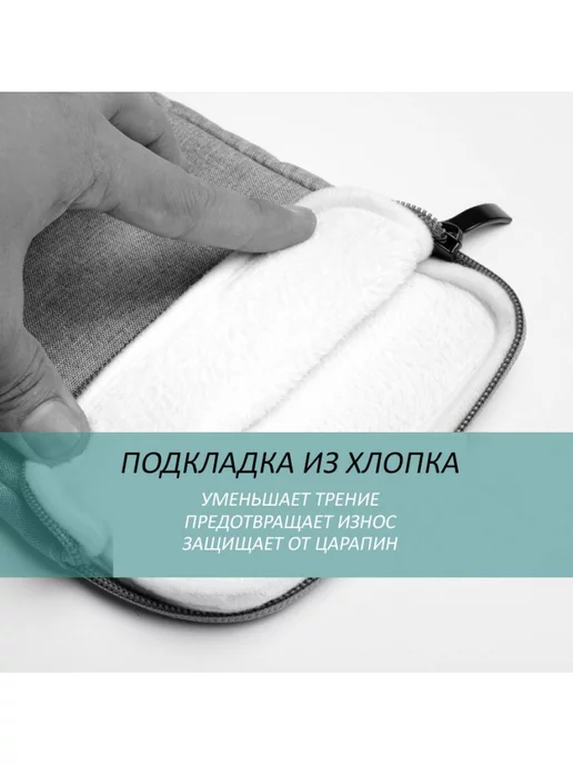 Fanoya Чехол-папка-футляр-конверт Tela для планшета Huawei MateP, серый, фото 3