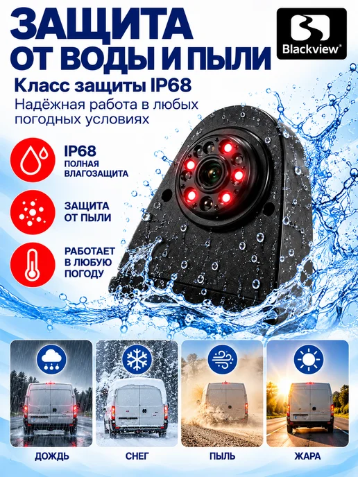 Blackview Камера заднего вида для коммерческого транспорта, вариант, фото 4