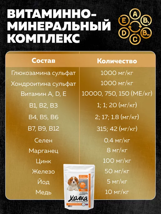Сухой корм ХОЛКА для собак, крупные, средние, щенки, индейка, 1,5 кг, фото 7