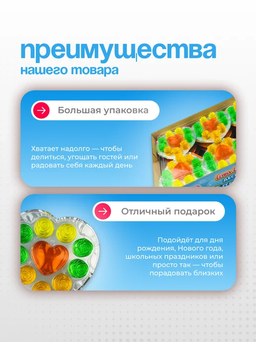 Канди клаб Десерт желейный Лова-Лова ассорти, 24 шт по 35 мл, 24 шт, 35 мл, фото 4