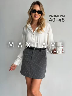 Юбка мини в офис MAXFAME 243055642 купить за 1 420 ₽ в интернет-магазине Wildberries