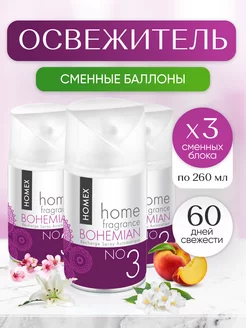 Освежитель воздуха сменный блок 3шт