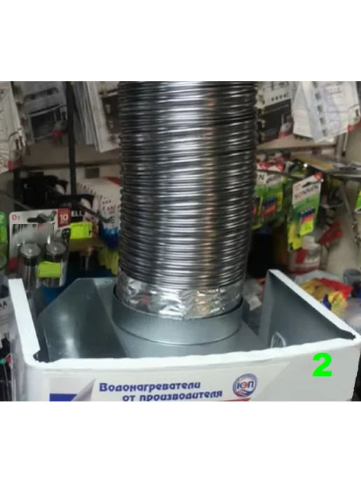 TORTORG GERAGROUP Гофрированный газоход 2м D60мм сталь (жаропрочный), 3 м, фото 4