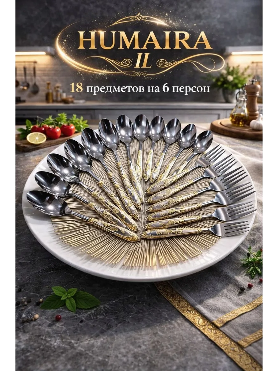 Столовые приборы 18 предметов на 6 персон