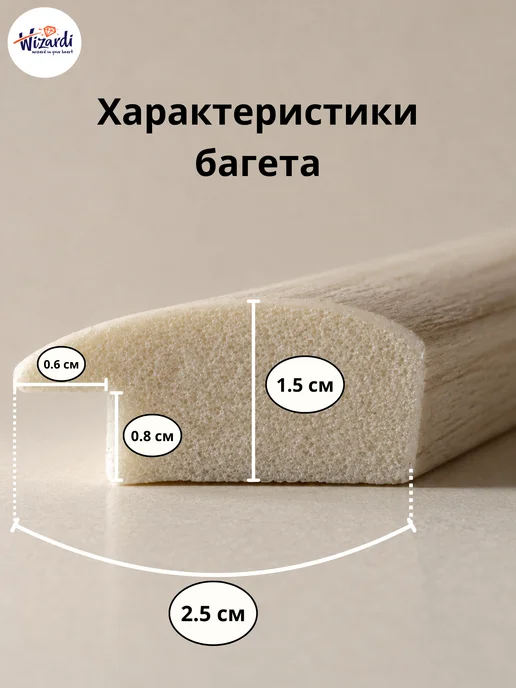 Wizardi Рама пластиковая багетная 30х40 см, без стекла, 29.7x42 см, фото 2