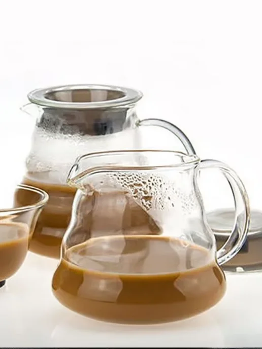Сoffee & Barista Tools Сервер заварочный чайник для кофе 600 мл стеклянный, 360 мл, фото 7