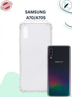 Чехол на samsung galaxy A70 A70S прозрачный противоударный