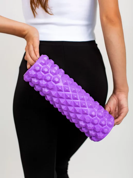 Hopefitness МФР ролл массажный валик для спины, фиолетовый, фото 2