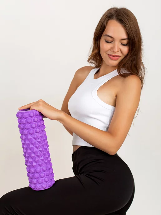 Hopefitness МФР ролл массажный валик для спины, фиолетовый, фото 8