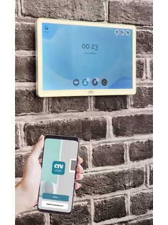 CTV-M5801 Видеодомофон с Wi-Fi, видеоглазок (белый монитор)