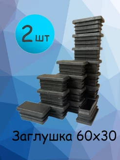 60х30 мм-2 шт, заглушка для профильной трубы